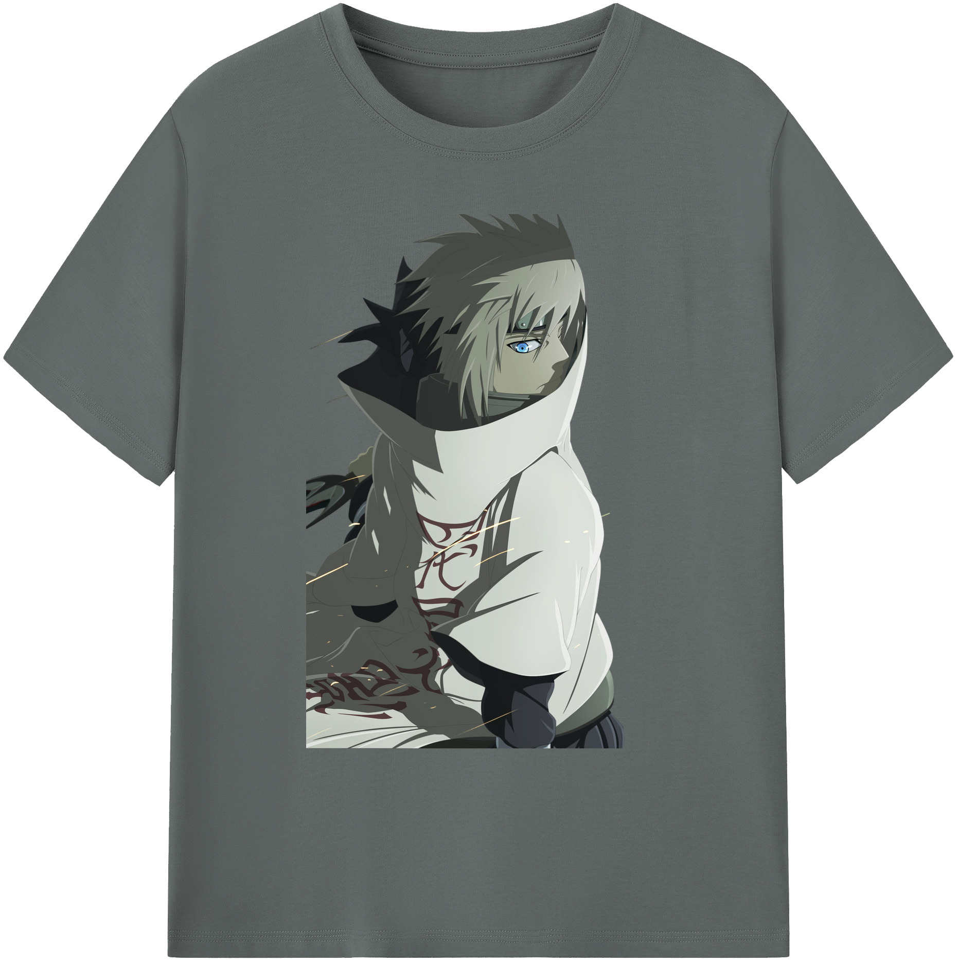 （画像用） NARUTO -ナルト- 波風 ミナト Namikaze Minato 綿100％ メンズ半袖Tシャツ｜肌触りやわらか＆通気性